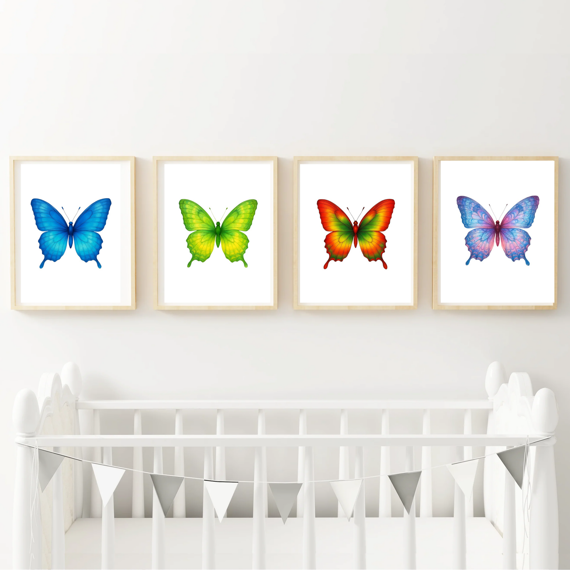 Beautiful Ombre Butterfly Set of 4 (Digital Download)