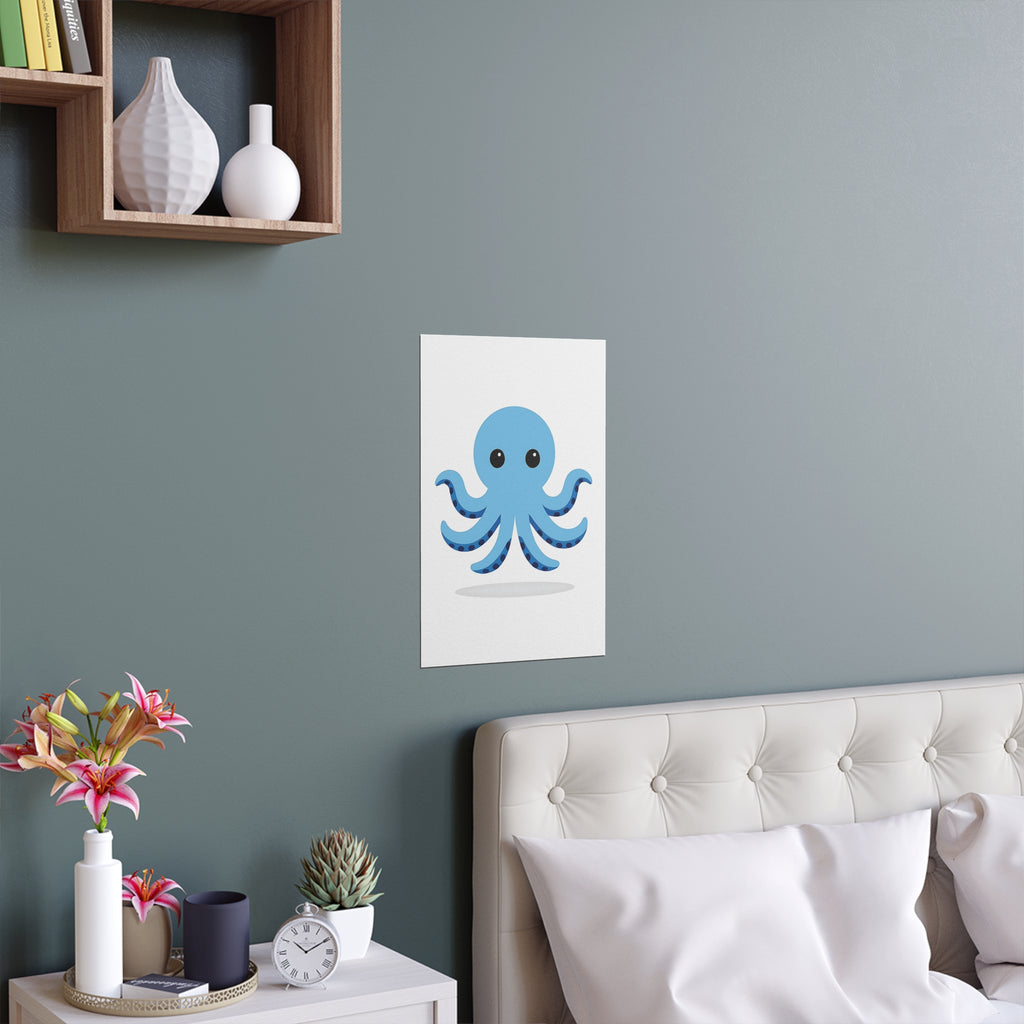 Blue Octapus Wall Art