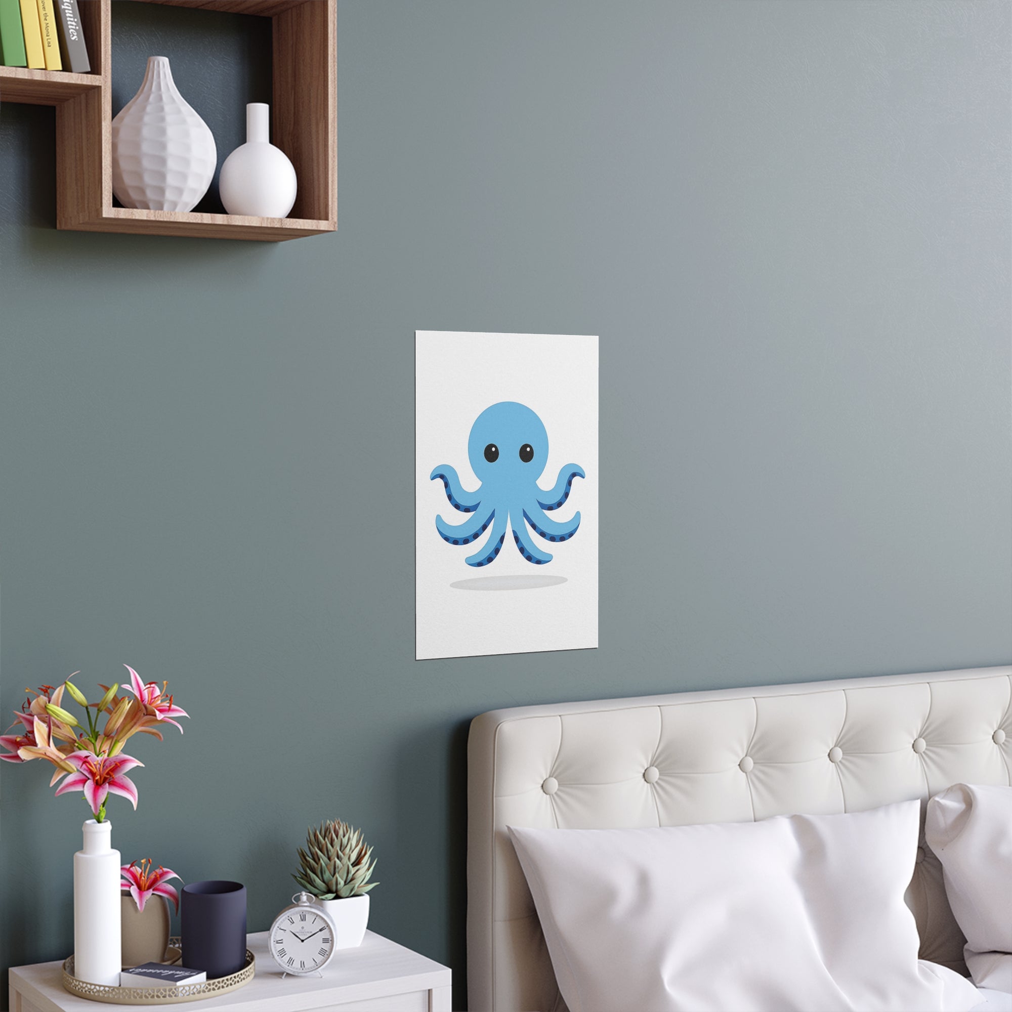 Blue Octapus Wall Art
