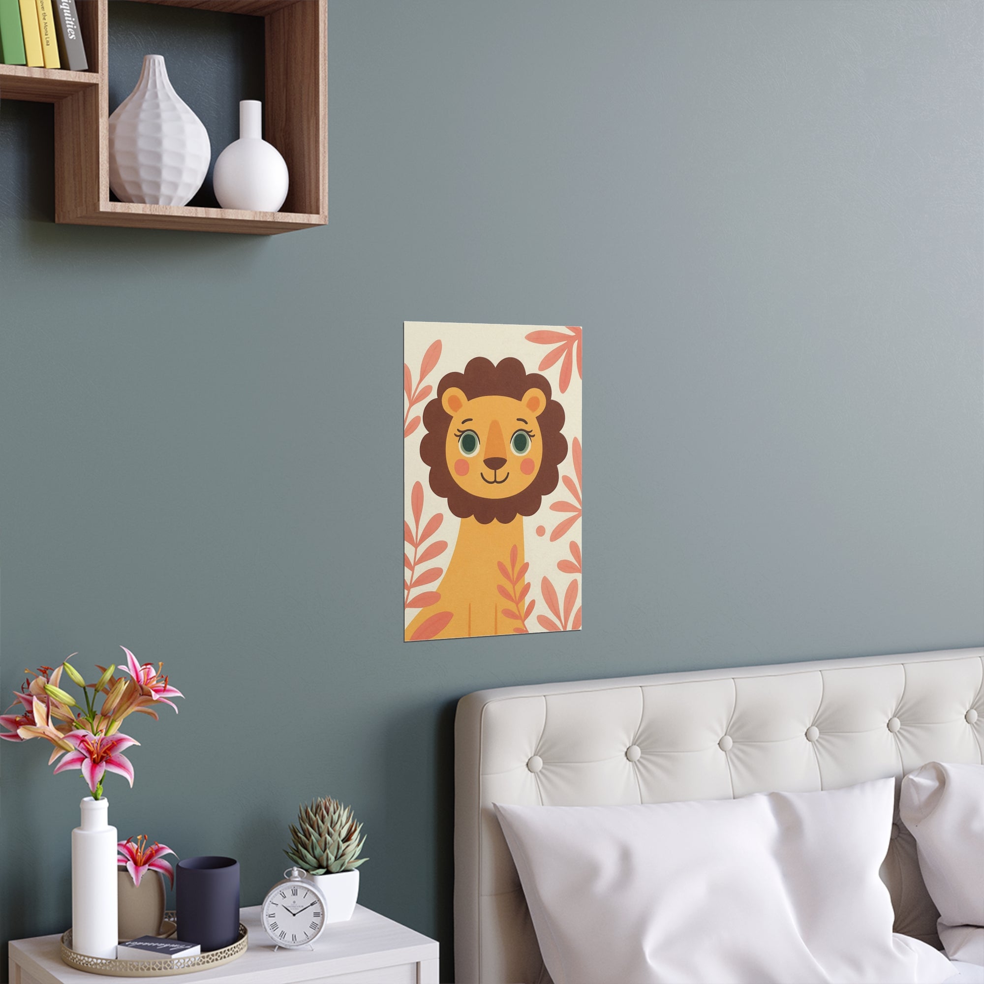 Exotic Cheerful Lion Wall Art