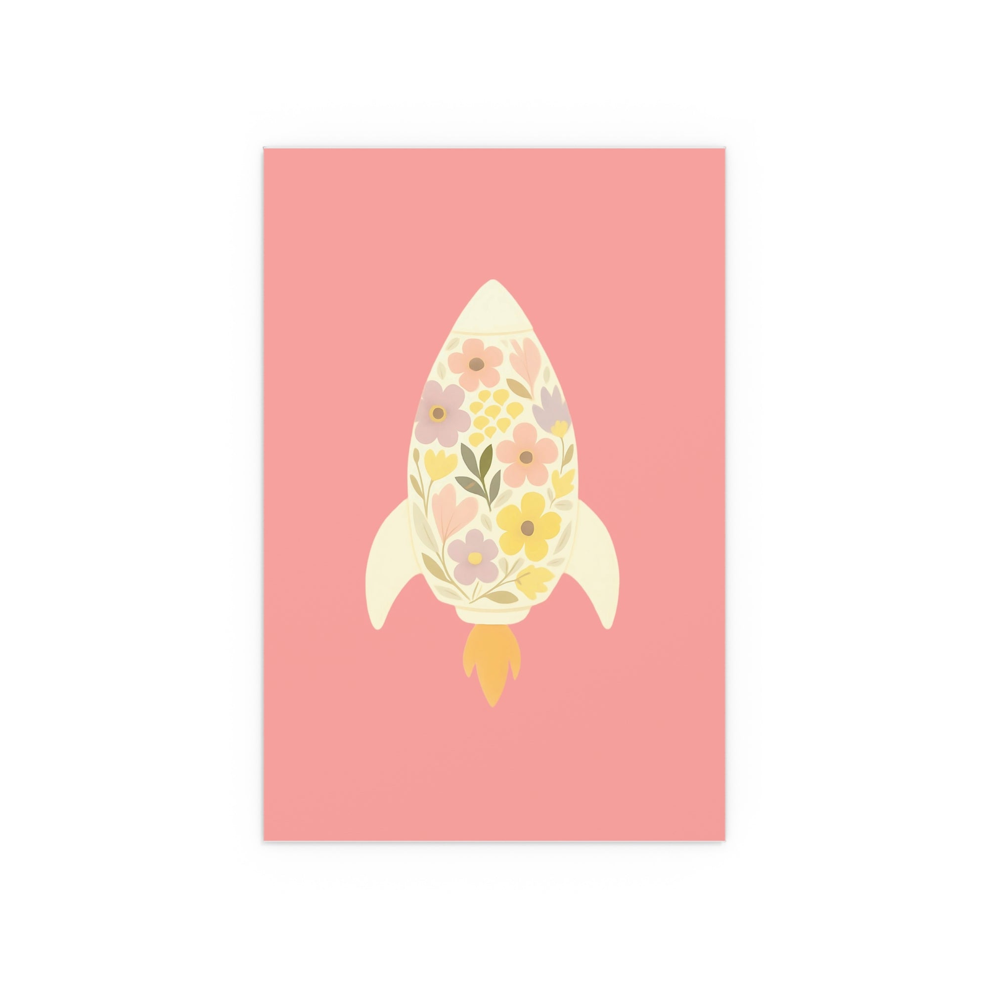 Floral Rocket Planet Wall Art