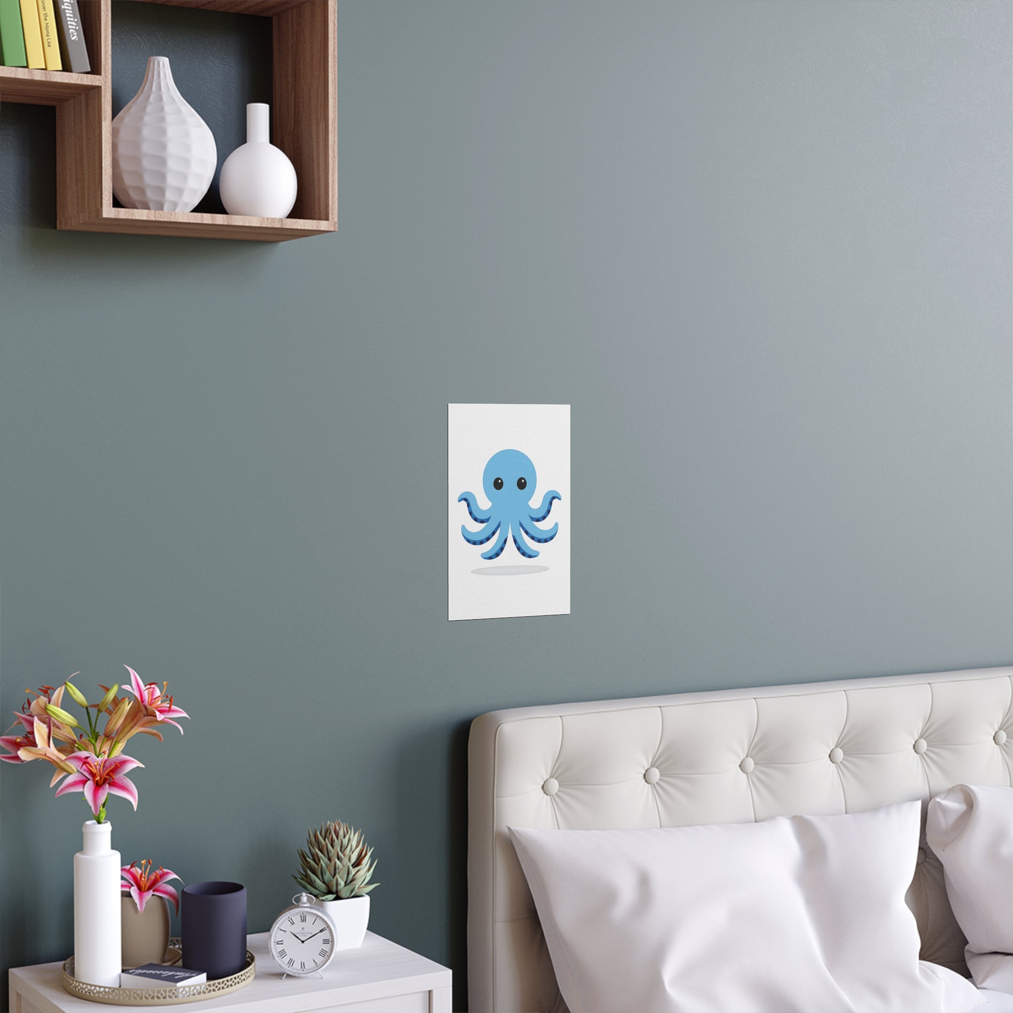 Blue Octapus Wall Art