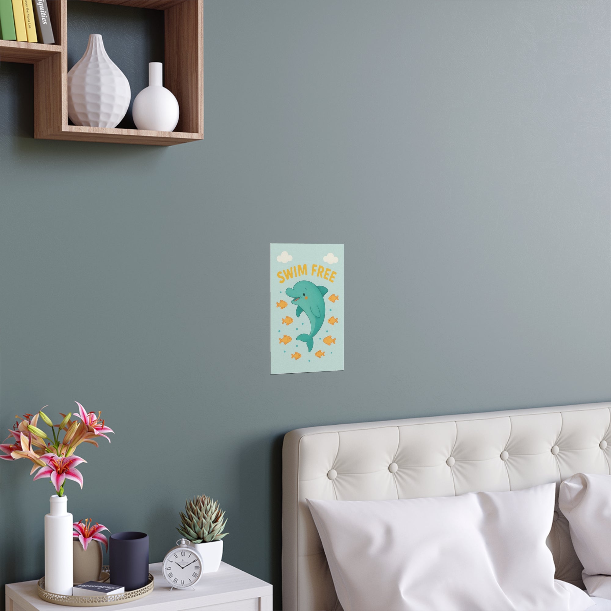 Swim Free Dolphin Wall Art
