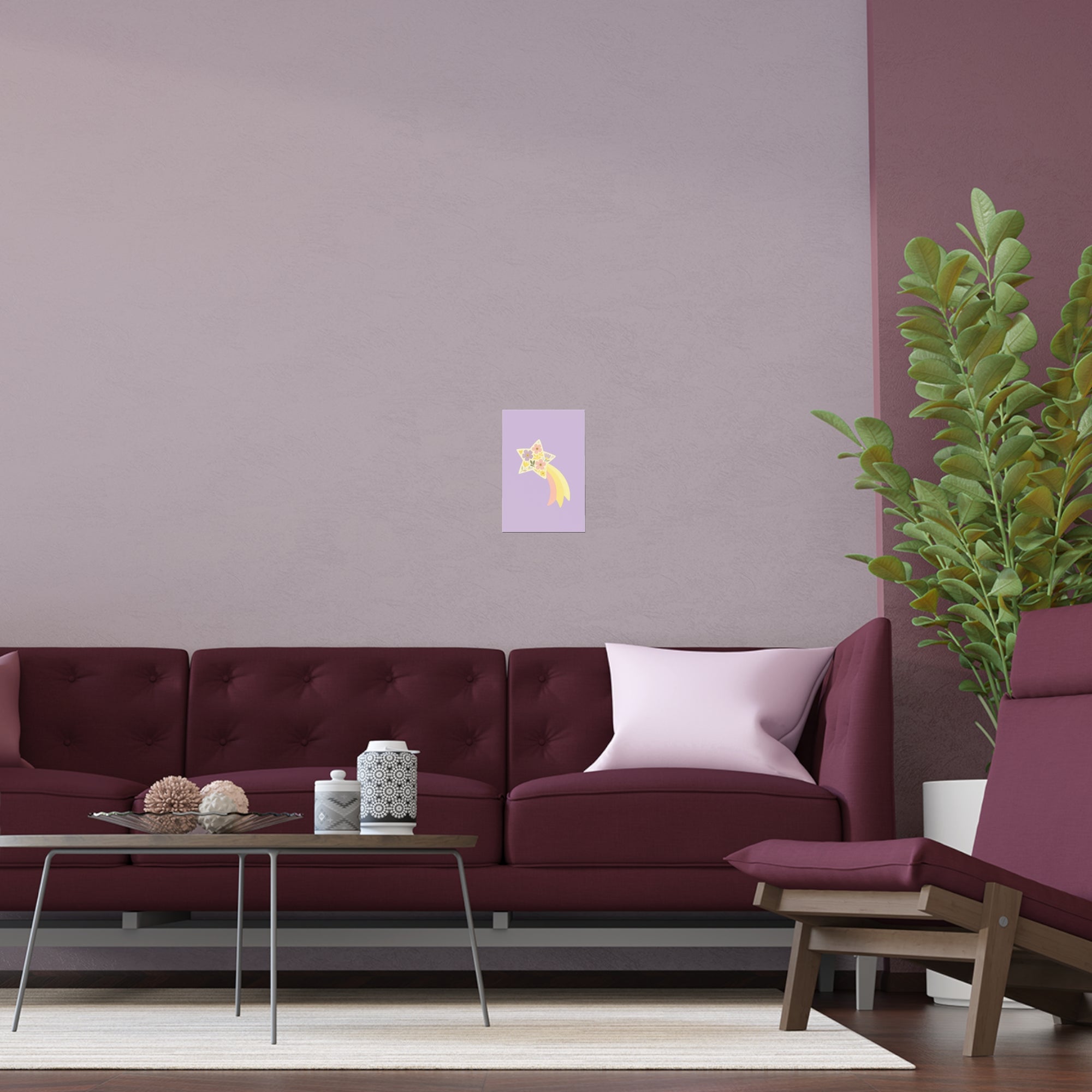 Floral Shooting Star Wall Art