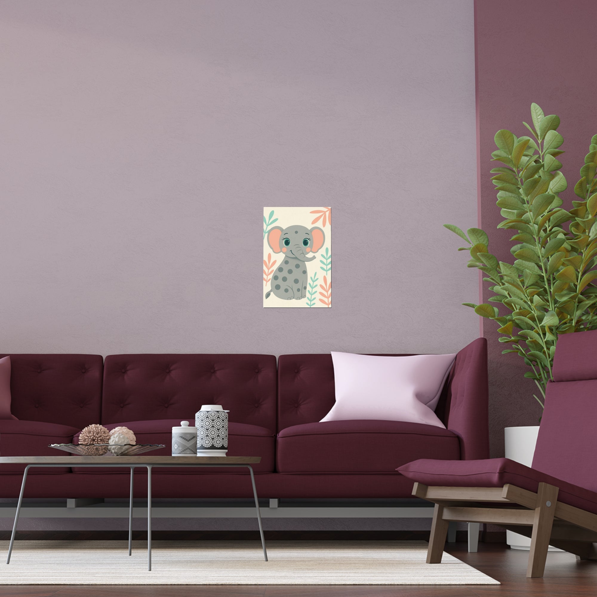 Exotic Elephant Safari Animal Wall Art