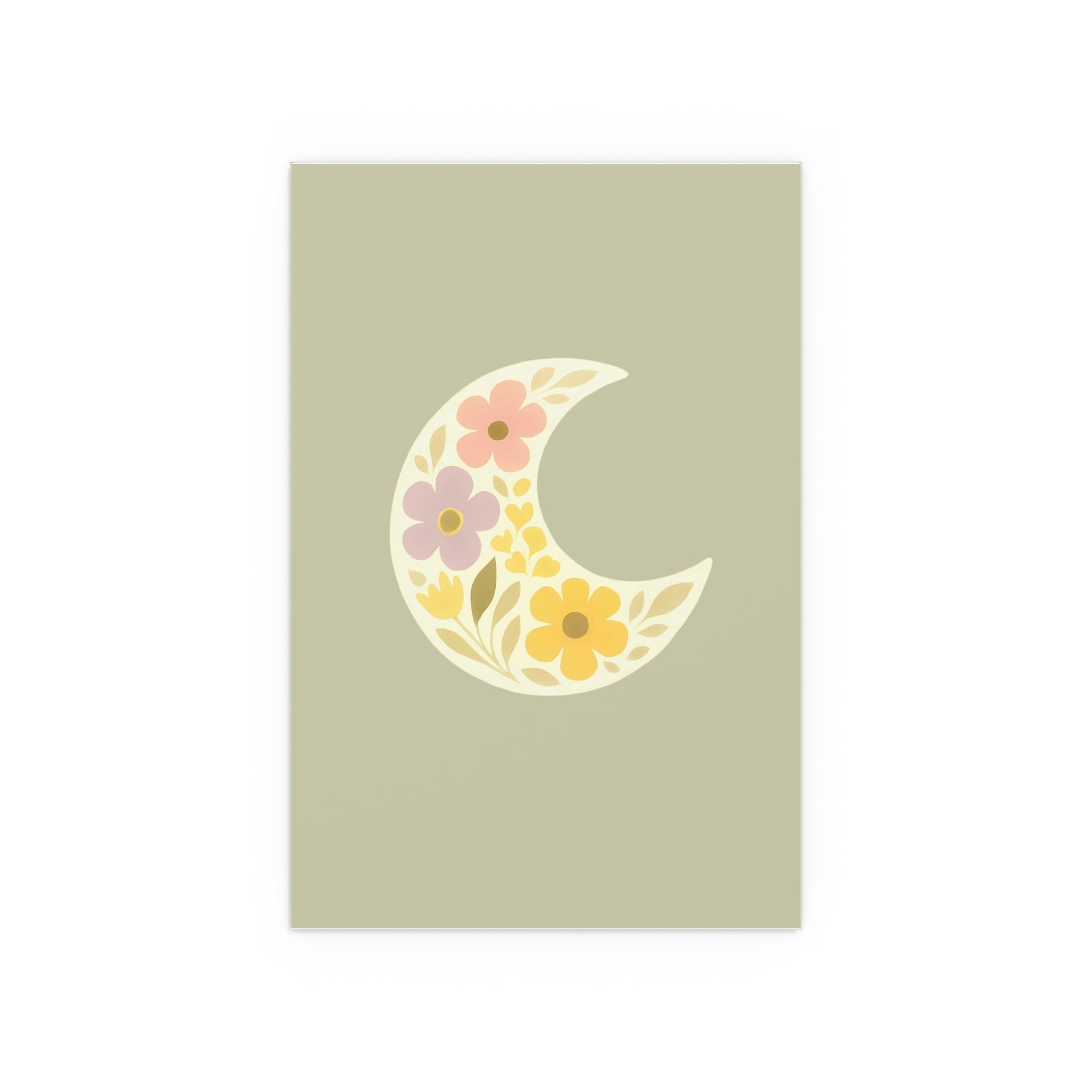 Floral Moon  Space Wall Art