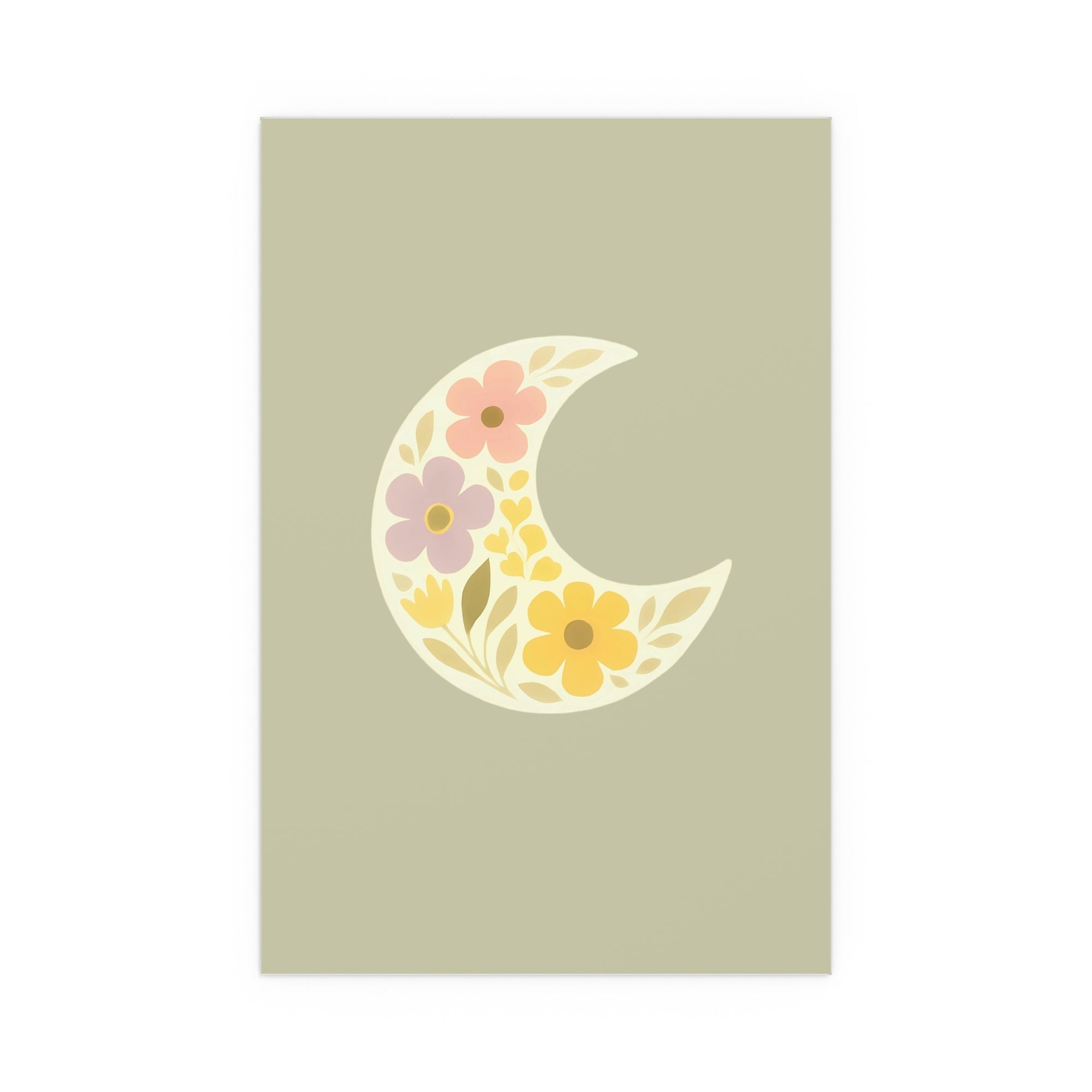 Floral Moon  Space Wall Art