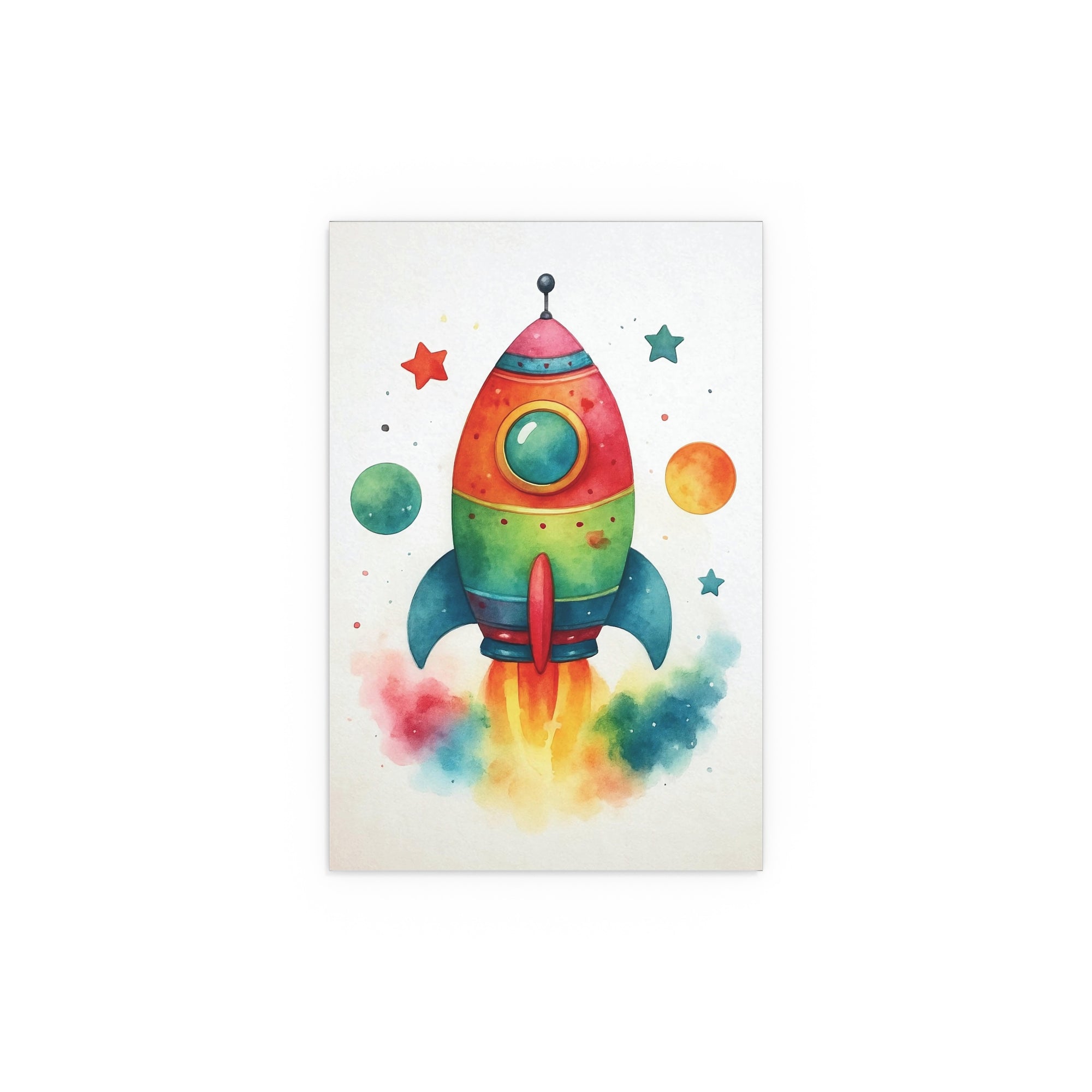 Rocketship Nursery Safari Wall Art