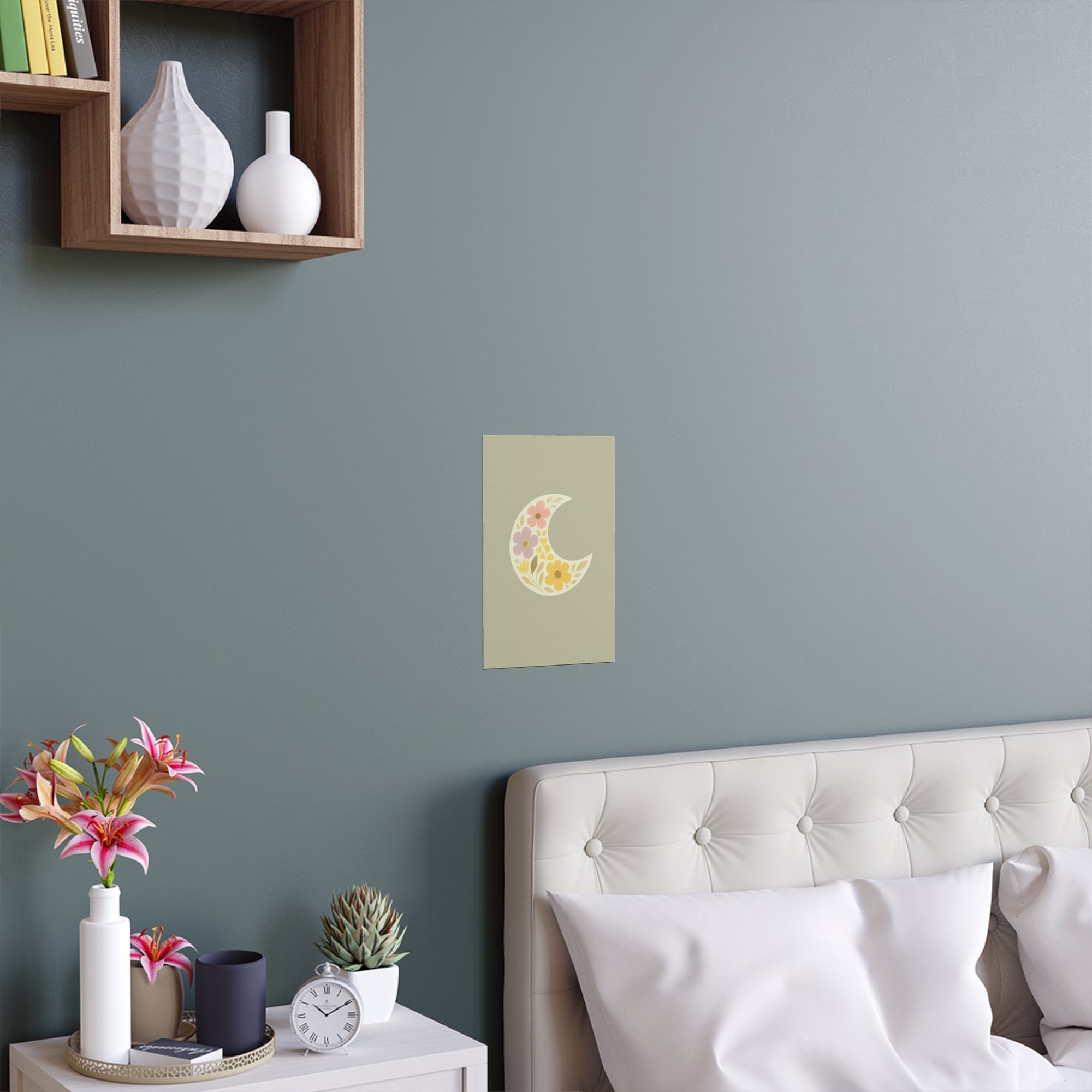 Floral Moon  Space Wall Art