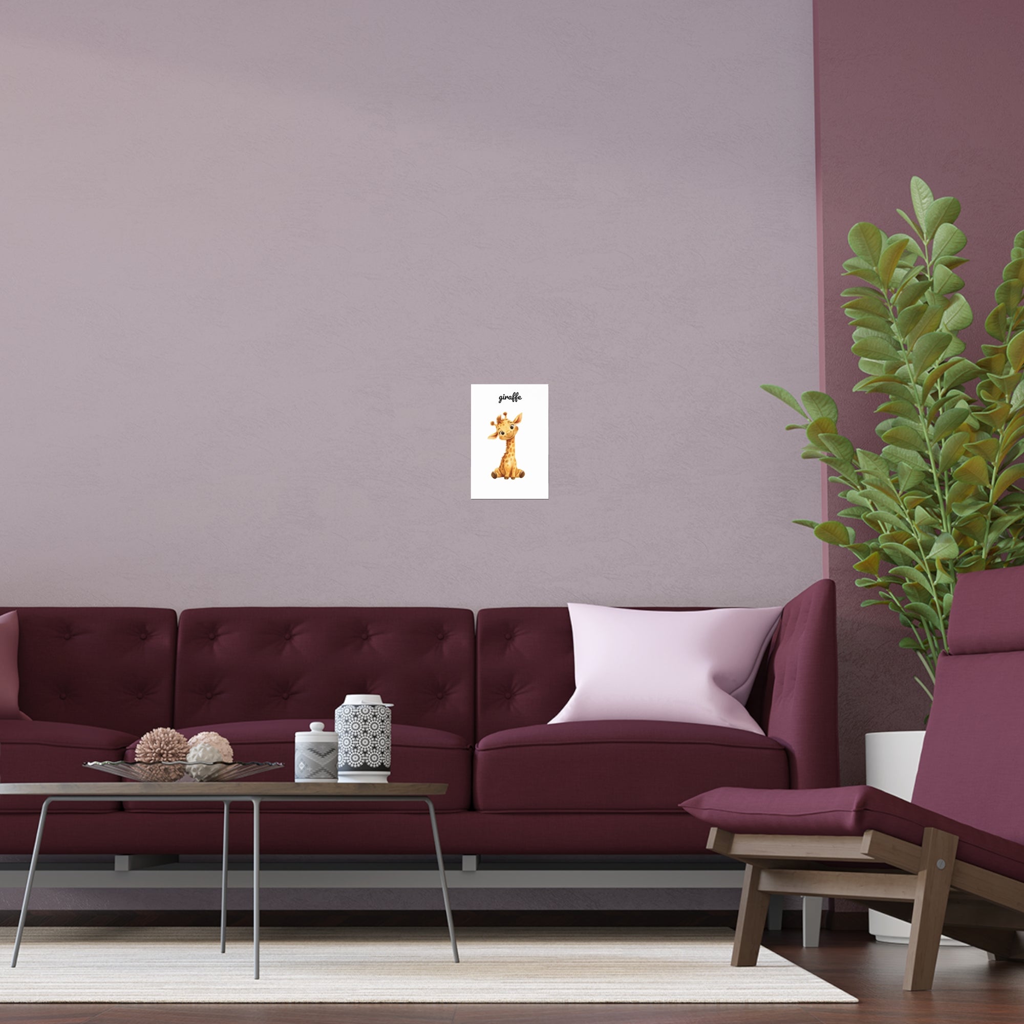 Giraffe Nursery Wall Art