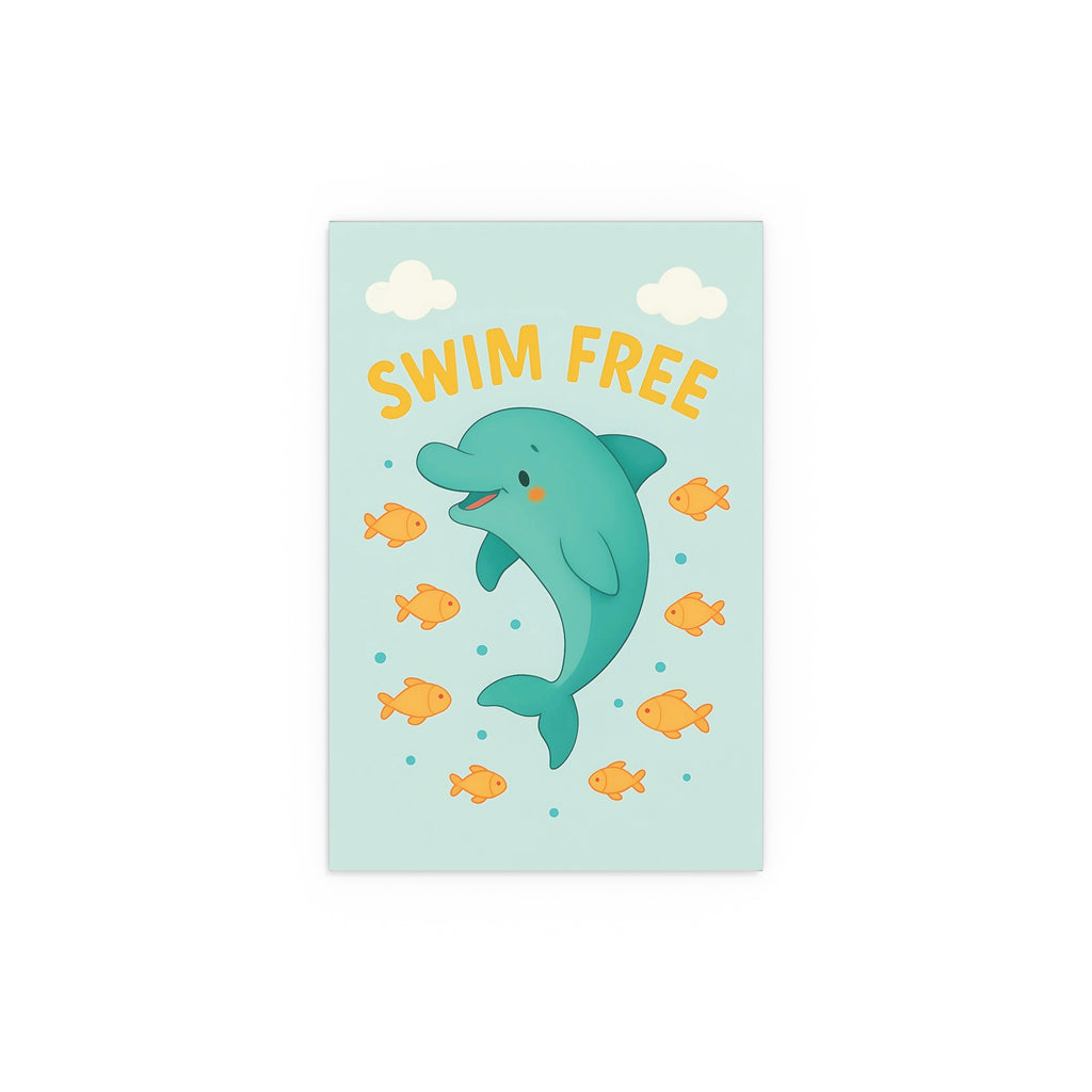 Swim Free Dolphin Wall Art