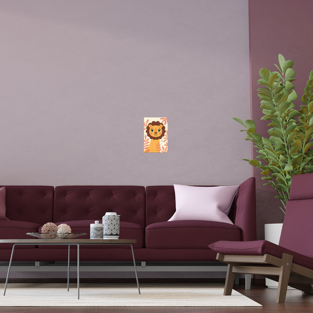Exotic Cheerful Lion Wall Art