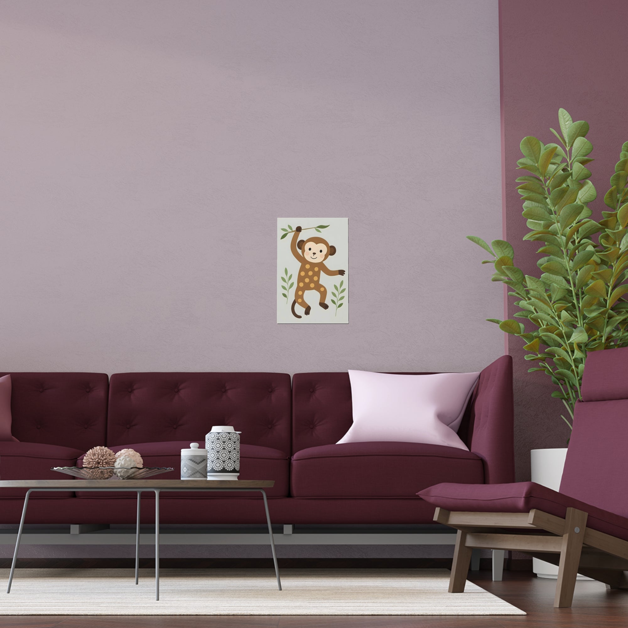 Monkey Safari Animal Wall Art