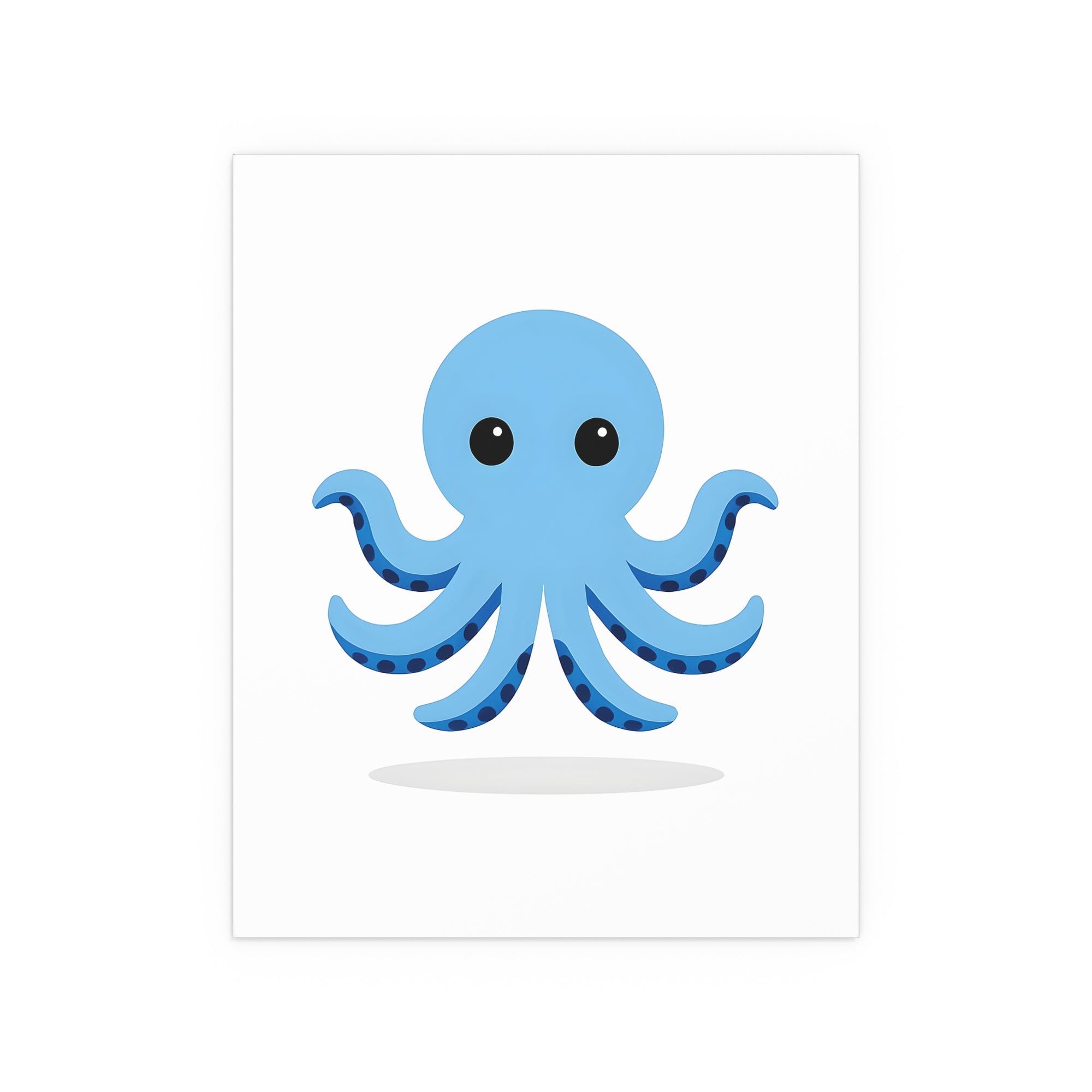Blue Octapus Posters, Kids Room Decor, Nursery Art, Beach-Themed Wall Art, Aqua Sea Creatures