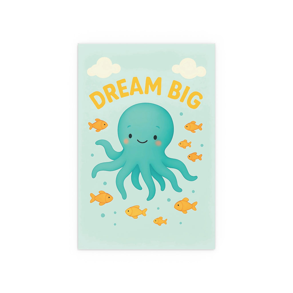 Dream Big Octopus Wall Art