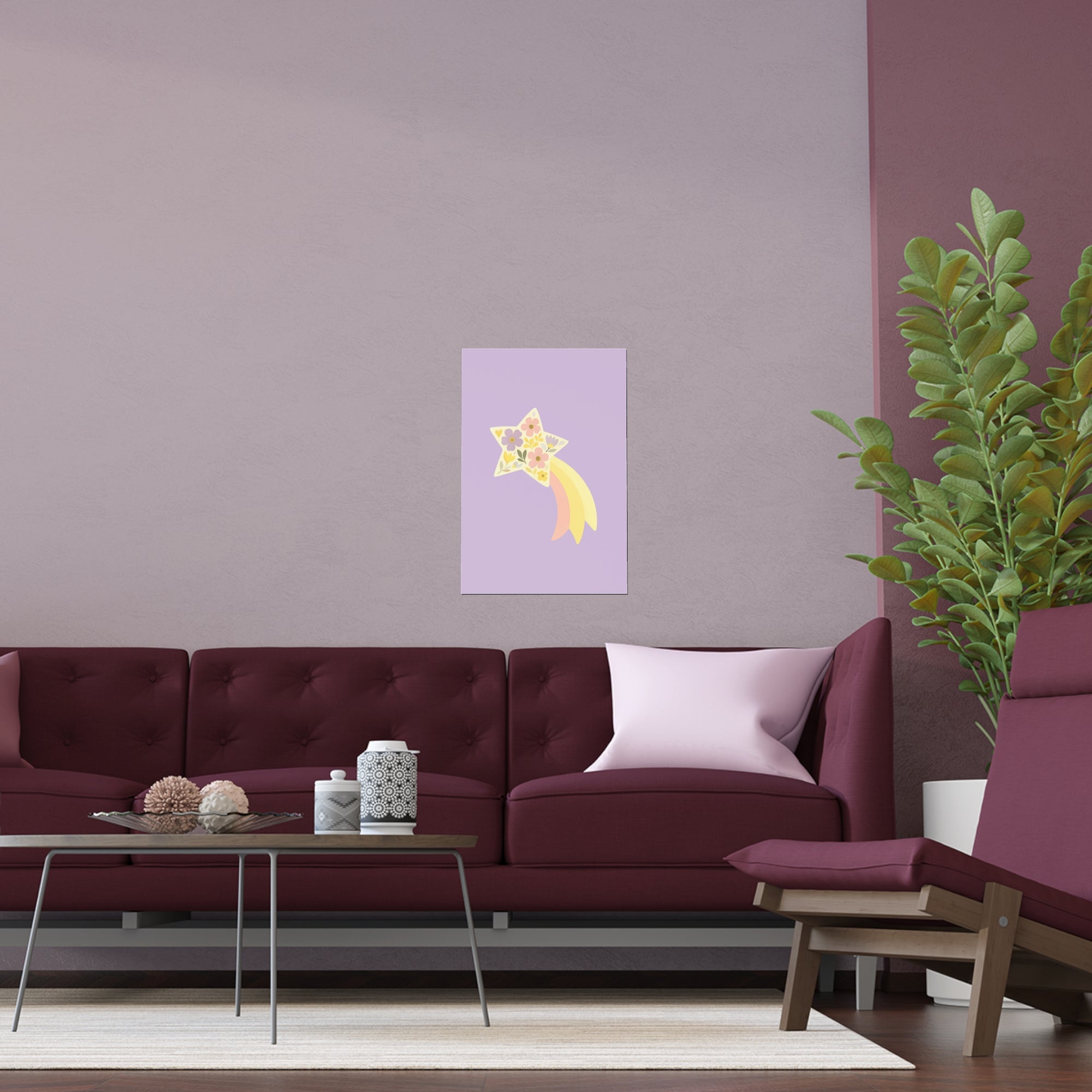 Floral Shooting Star Wall Art