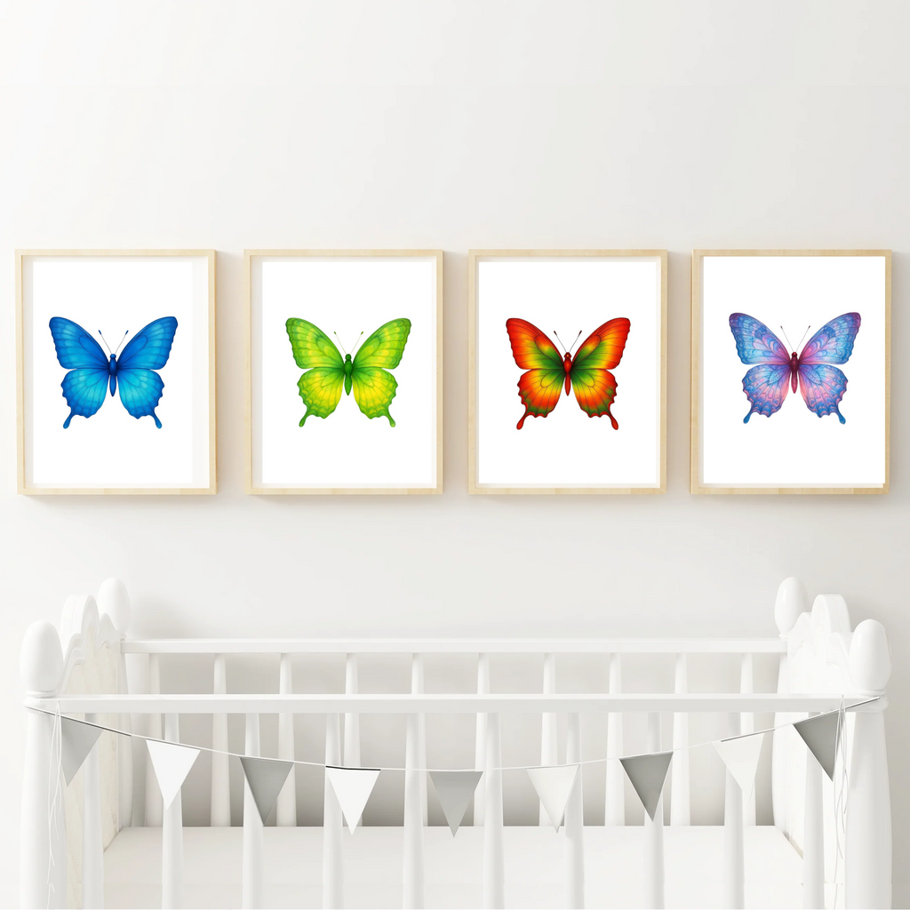 Beautiful Ombre Butterfly Set of 4 (Digital Download)