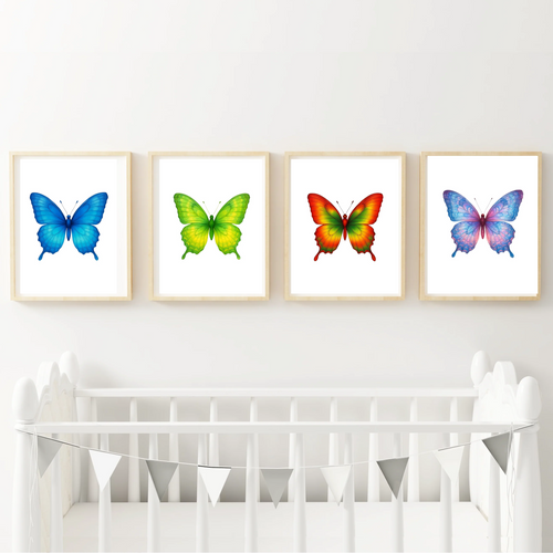 Beautiful Ombre Butterfly Set of 4 (Digital Download)